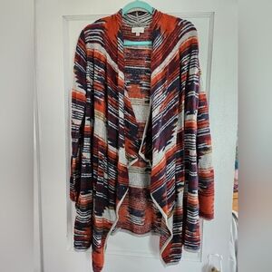 NWOT Lucky Brand Tribal Print Swing Sweater
